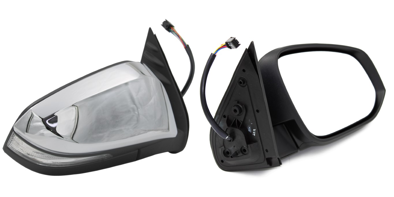 Toyota Hilux 16 - RH Electric Chrome Door Mirror+Indicator