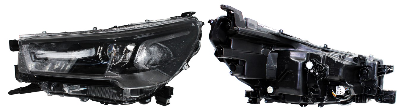 TOYOTA HILUX 2021- LEGEND 50 BLACK LEFT HAND HEADLAMP + PROJECTOR