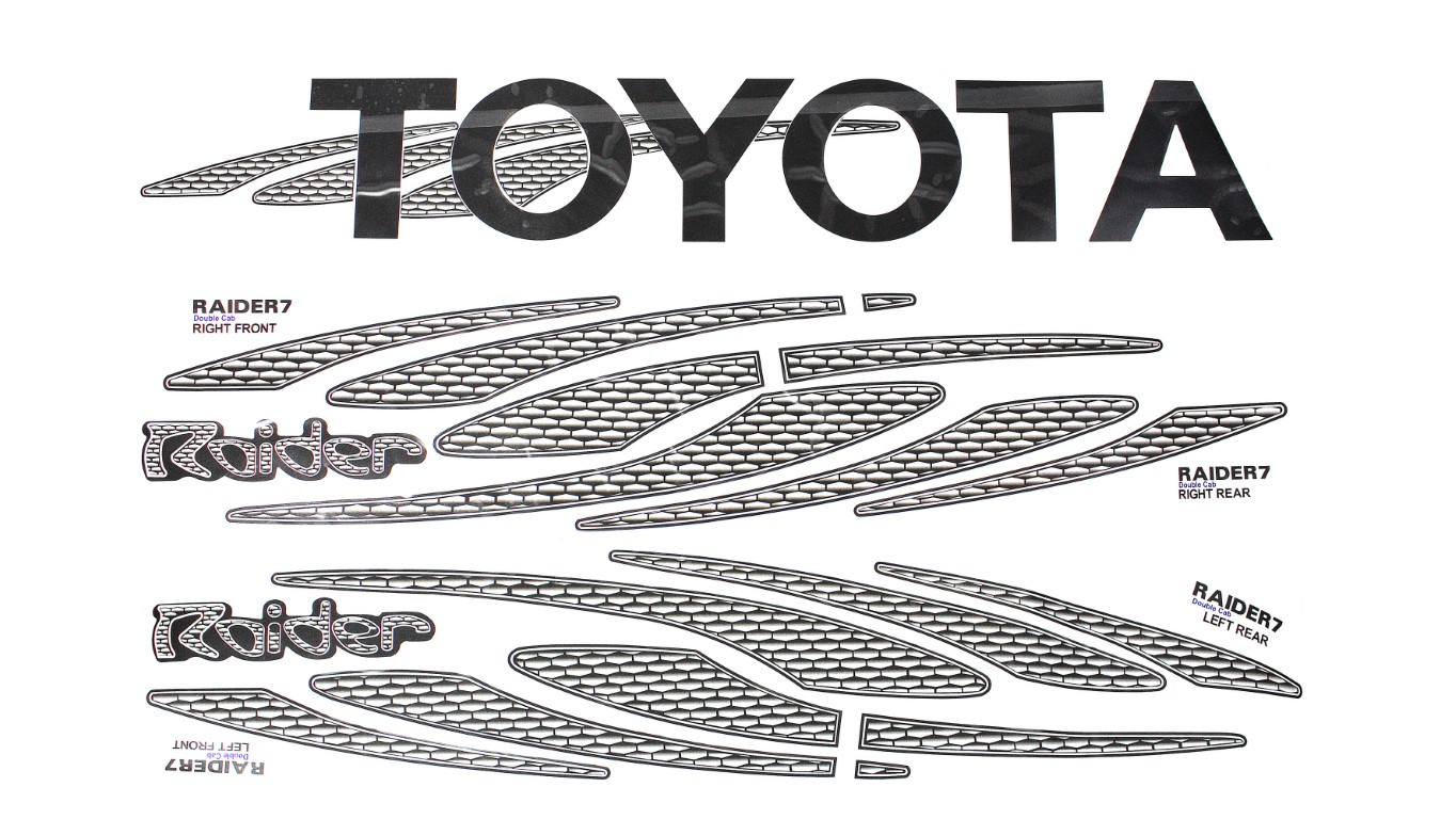 Toyota Raider 7 Sticker Kit